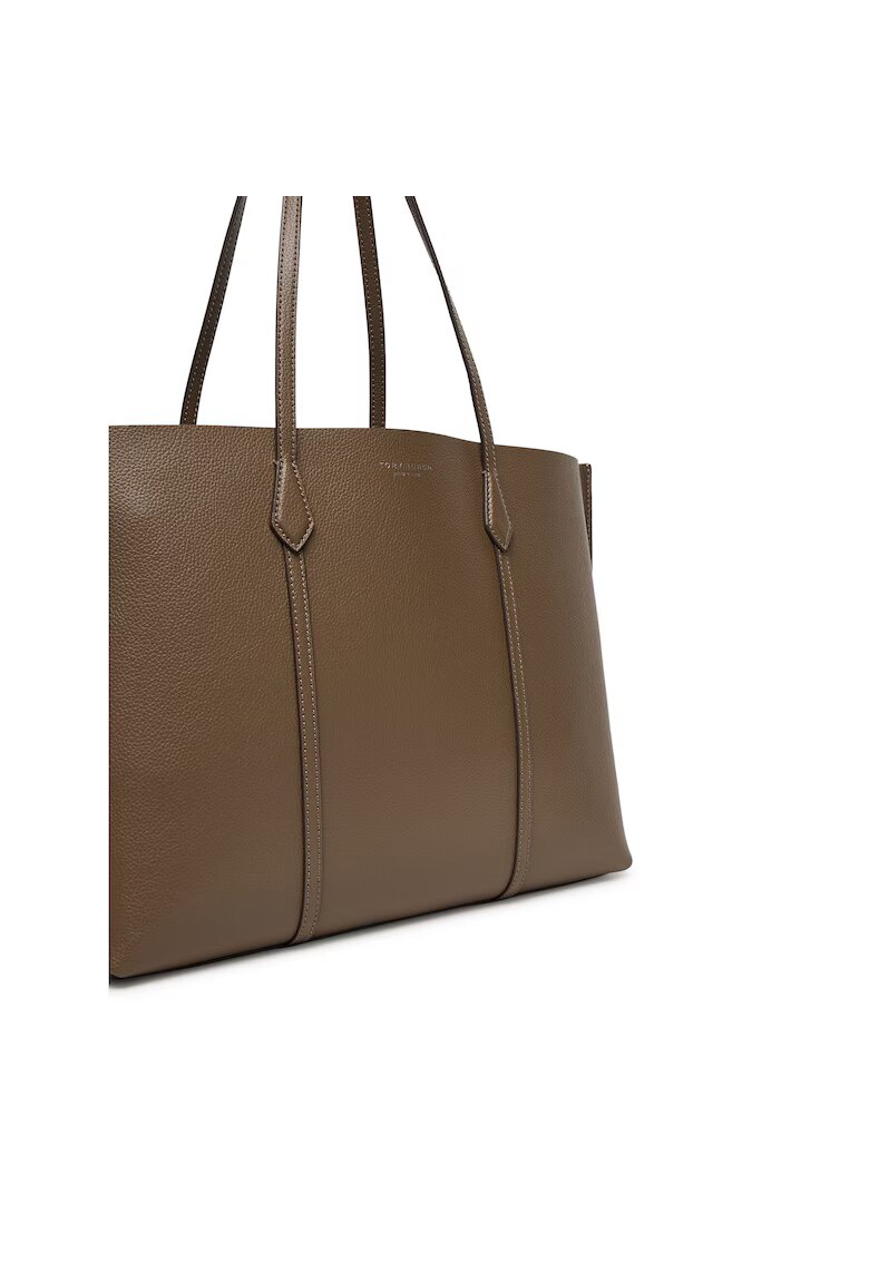 Tory Burch Geanta dama Perry Tote 250 - culoare ciuperca salbatica - din piele naturala