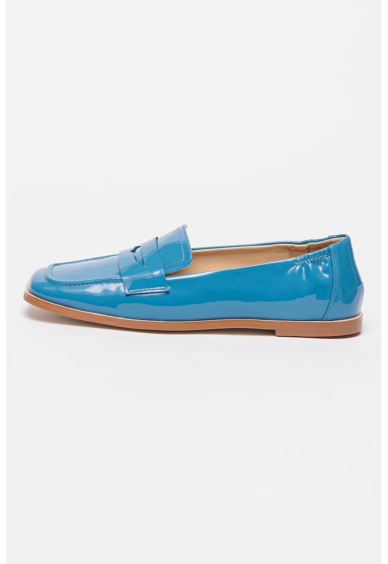 Tosca Blu Pantofi loafer din piele lacuita Celeste - Albastru lavanda