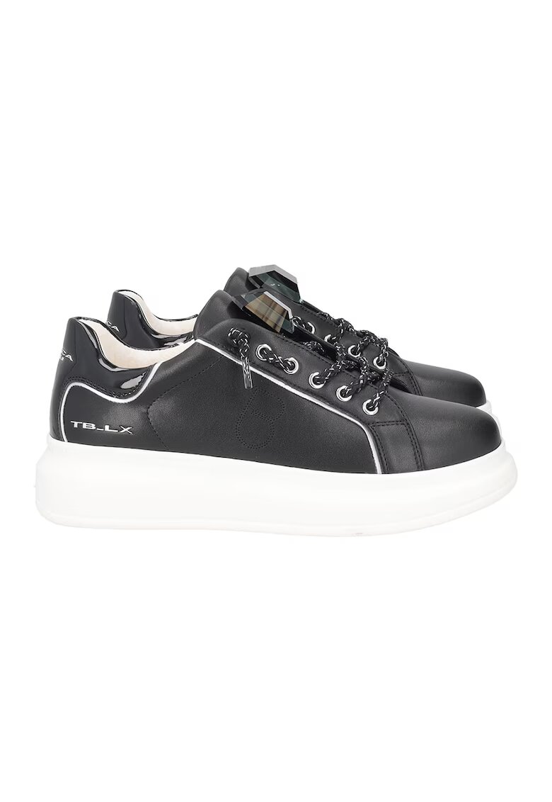 Tosca Blu Pantofi sport cu insertii din piele - Negru