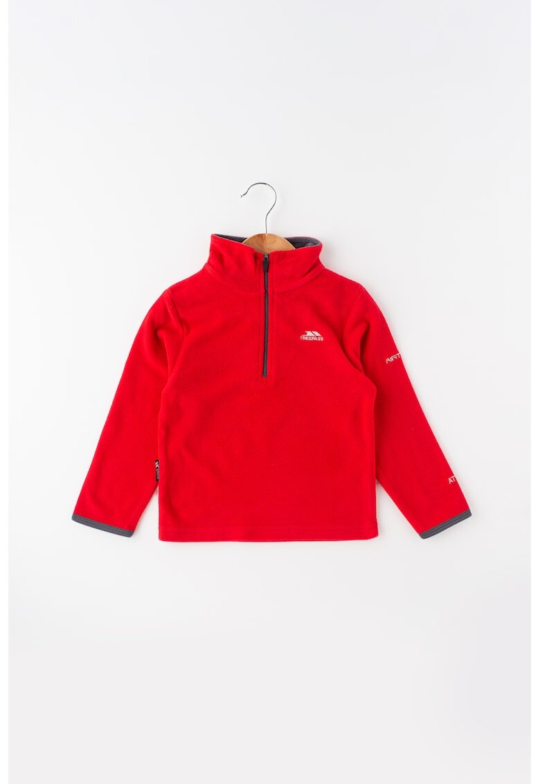 Trespass Bluza de trening din fleece cu fenta cu fermoar Etto - Rosu