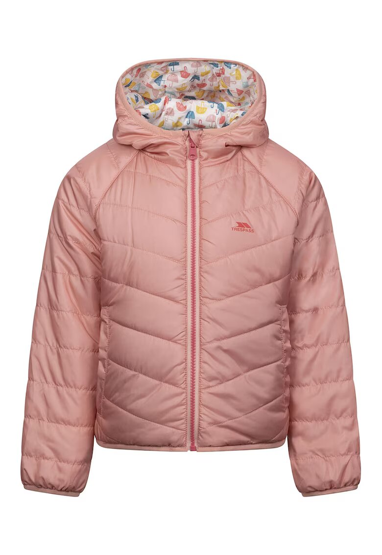 Trespass Geaca reversibila Dessie - Alb/Roz deschis/Albastru