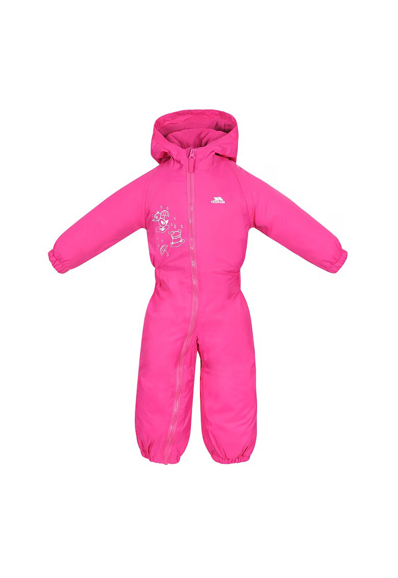 Trespass Salopeta impermeabila cu gluga si vatelina Dripdrop - Fucsia