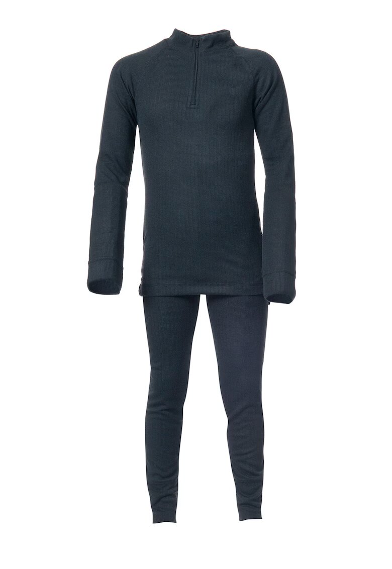 Trespass Set termic de bluza si pantaloni unisex Unite360 - Negru