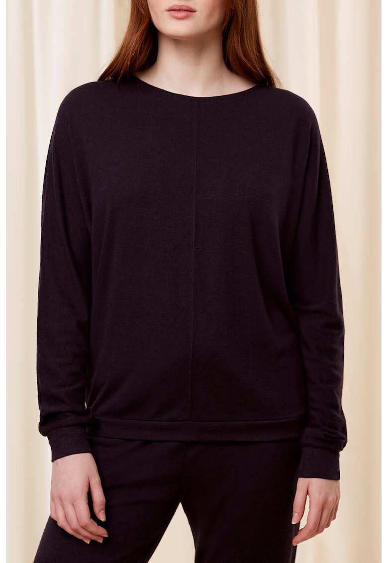 Triumph Bluza de pijama cu model uni - Negru