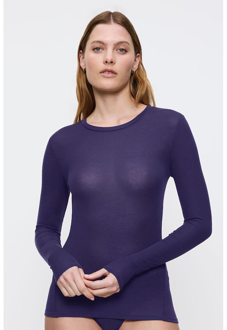 Triumph Bluza de pijama din amestec de lyocell - Albastru petrol