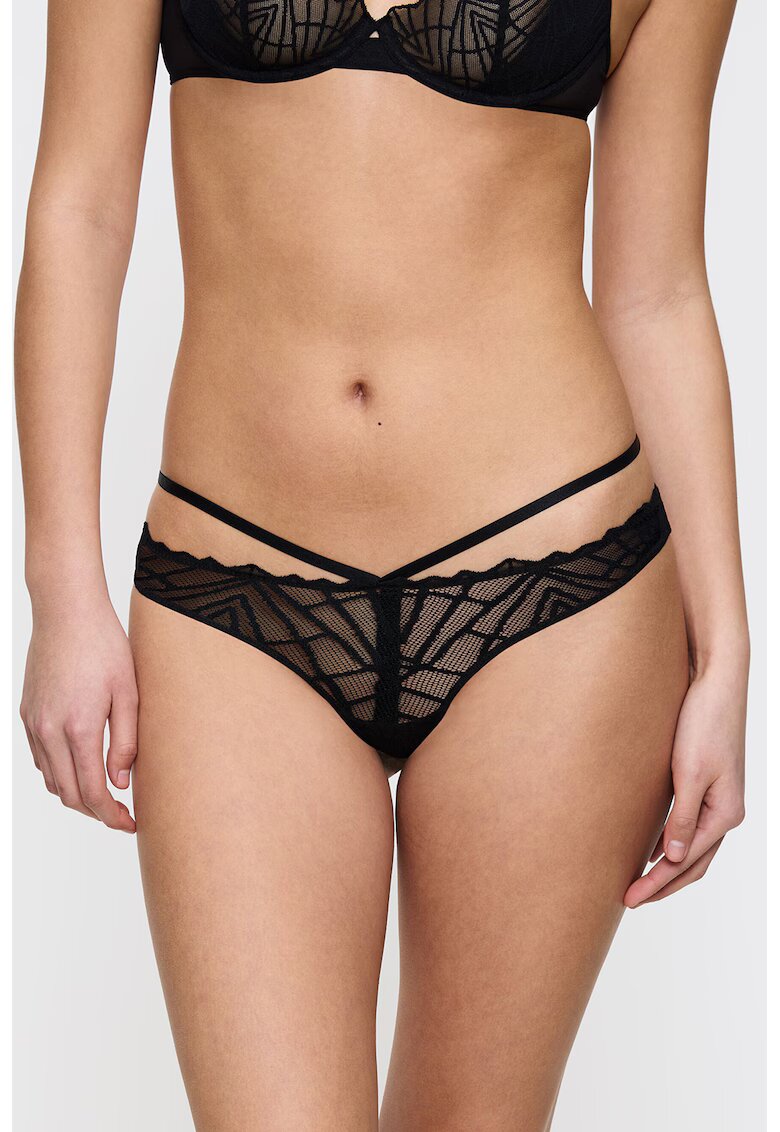 Triumph Chiloti brazilieni cu dantela - Negru