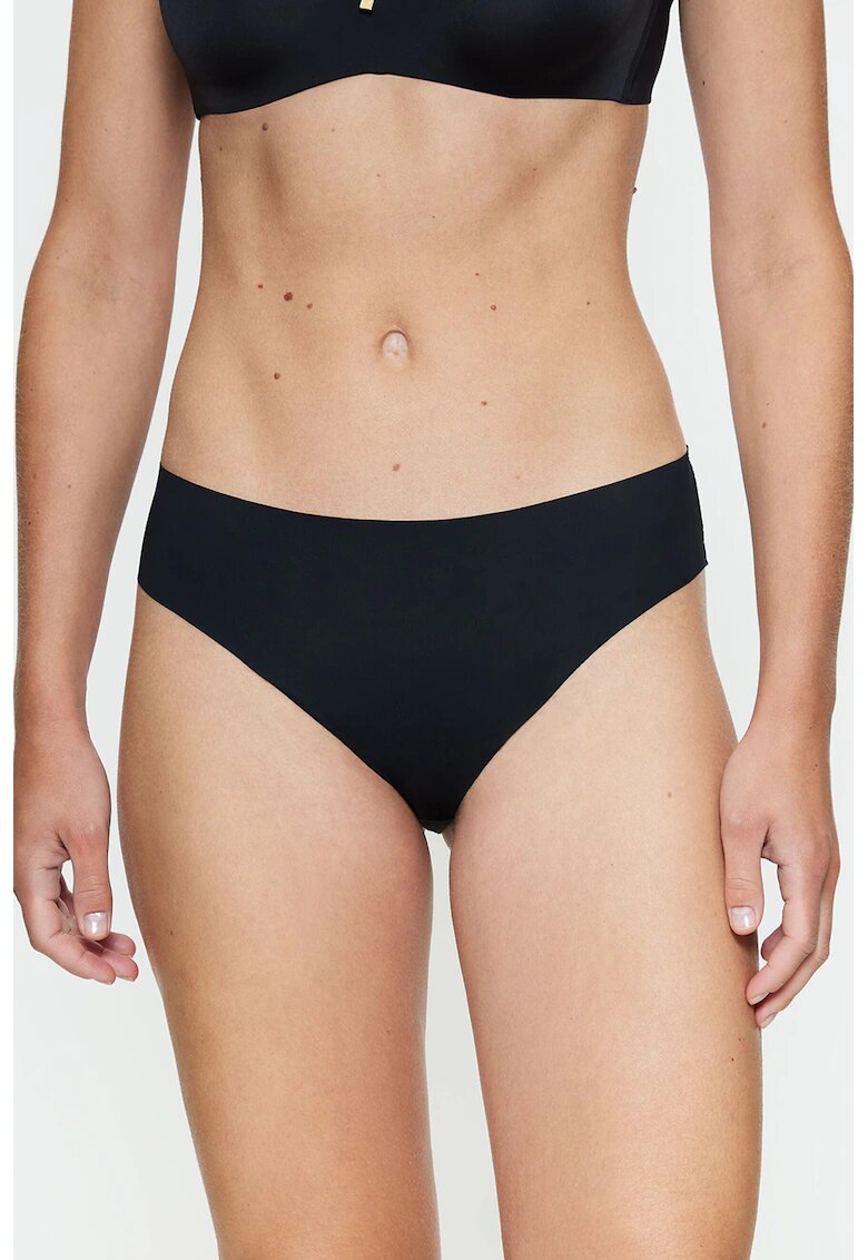 Triumph Chiloti cu dantela pe partea din spate - fara cusaturi Pretty Micro - Negru/Transparent
