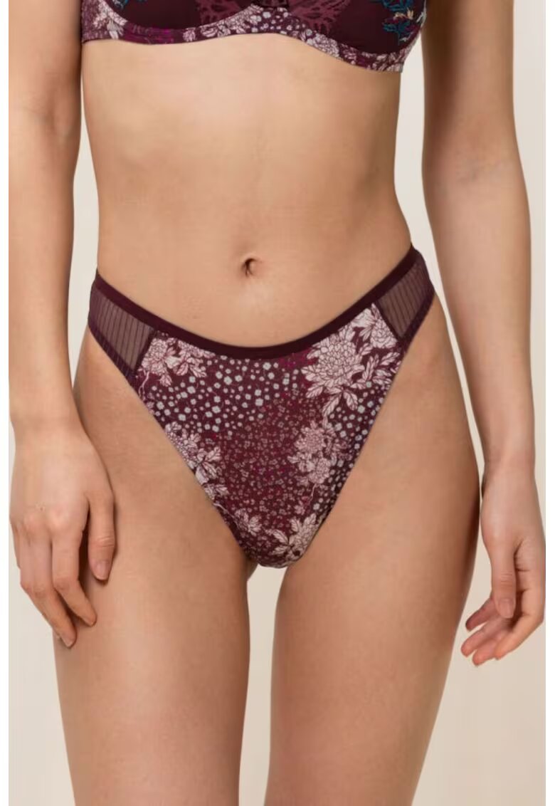 Triumph Chiloti Lavish Spotlight High Waist Thong - visina putreda