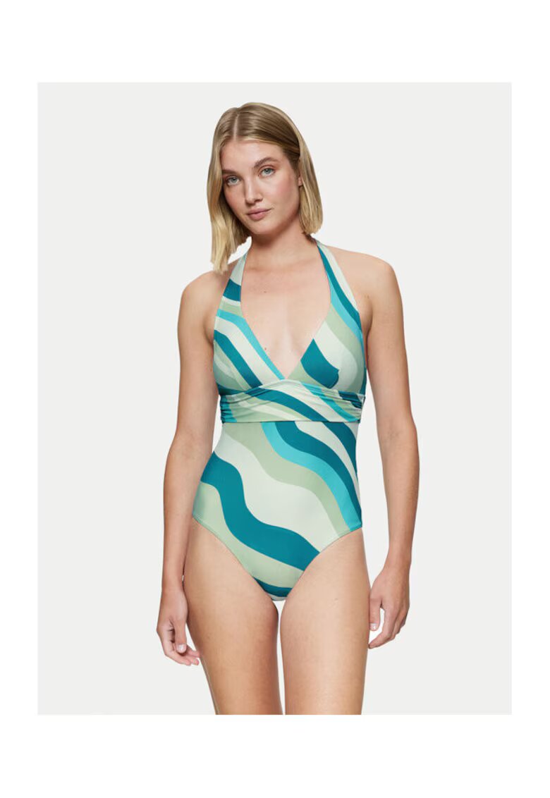 Triumph Costum de baie dama 10222303 - Poliamida/Elastan - Albastru/Verde