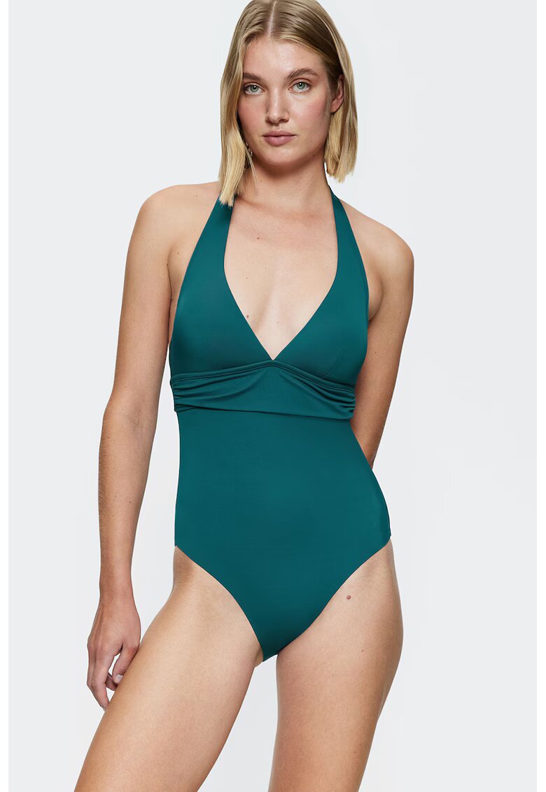 Triumph Costum de baie intreg cu decolteu in V Summer Mix & Match - Verde aquamarin