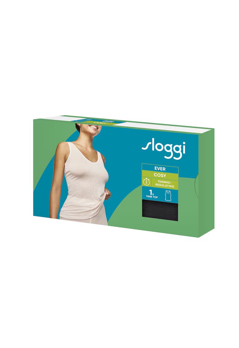 Triumph Maiou Sloggi EVER Cosy Tank Top - Negru