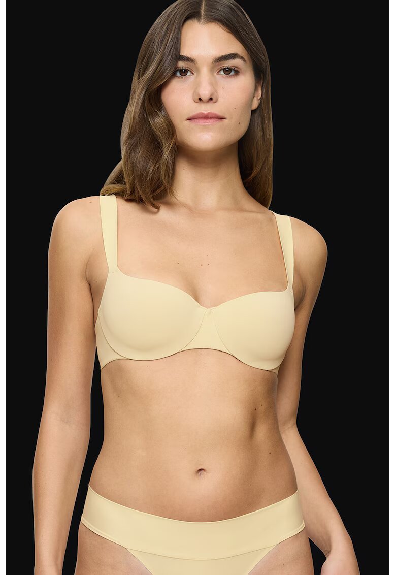 Triumph Sutien balconette cu burete - Galben pai