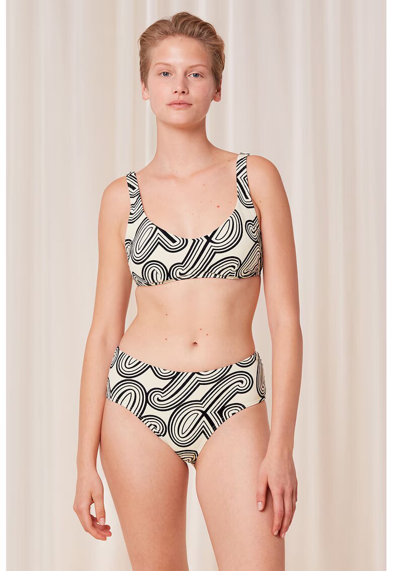 Triumph Sutien de baie cu model geometric