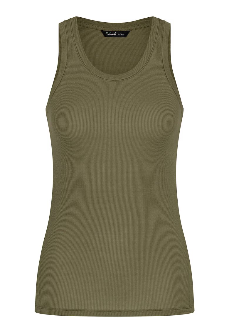 Triumph Top dama 10221176 - Lyocell/Elastan - Verde - Verde