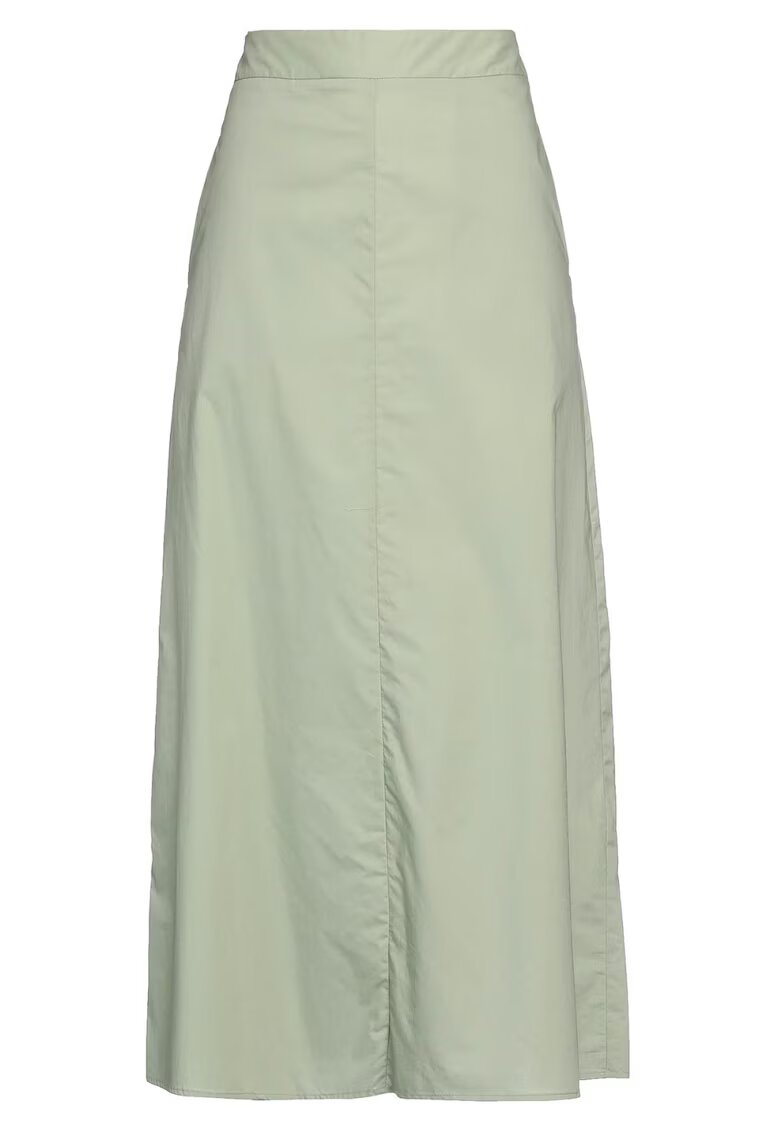 Tru Trussardi Fusta dama Trussardi - lunga - verde - bumbac - cu fermoar - doua buzunare -