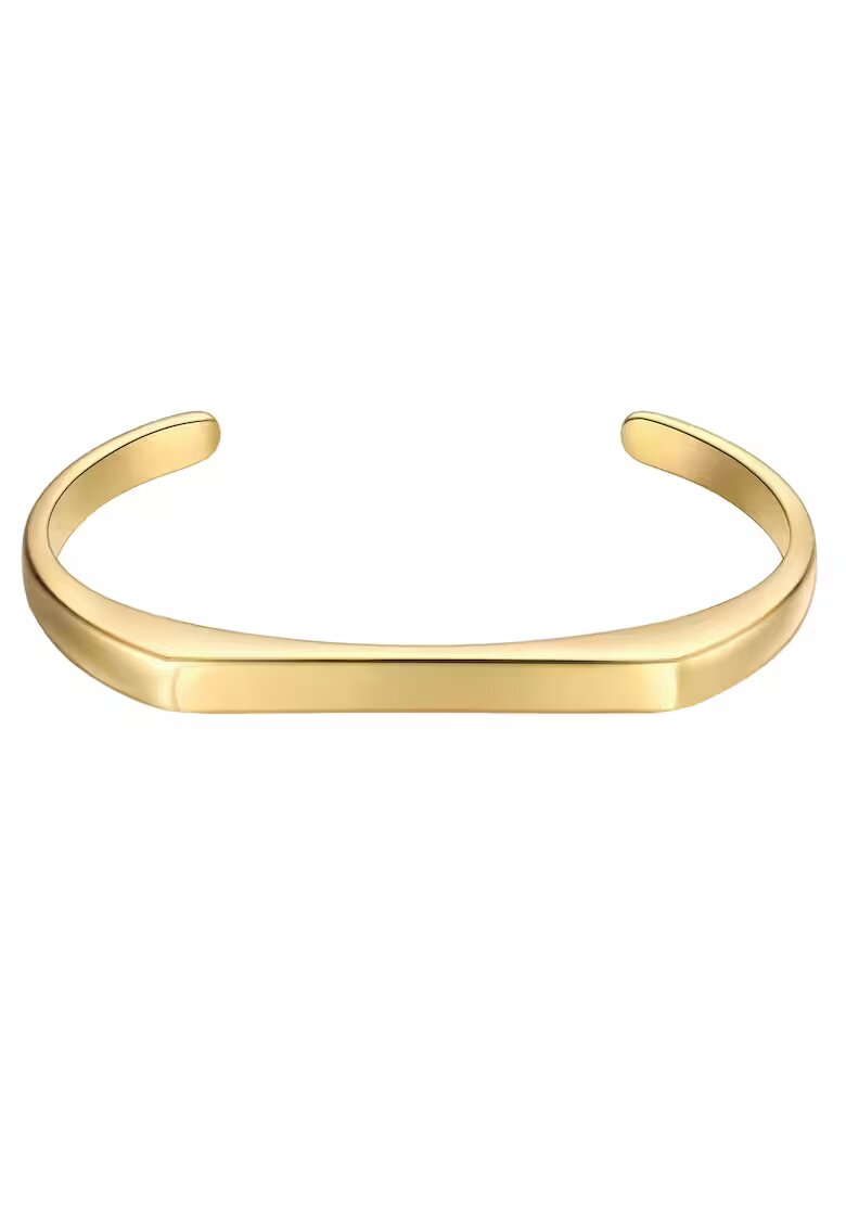 True Rebels Bratara rigida de otel inoxidabil placata cu aur de 14K - Auriu