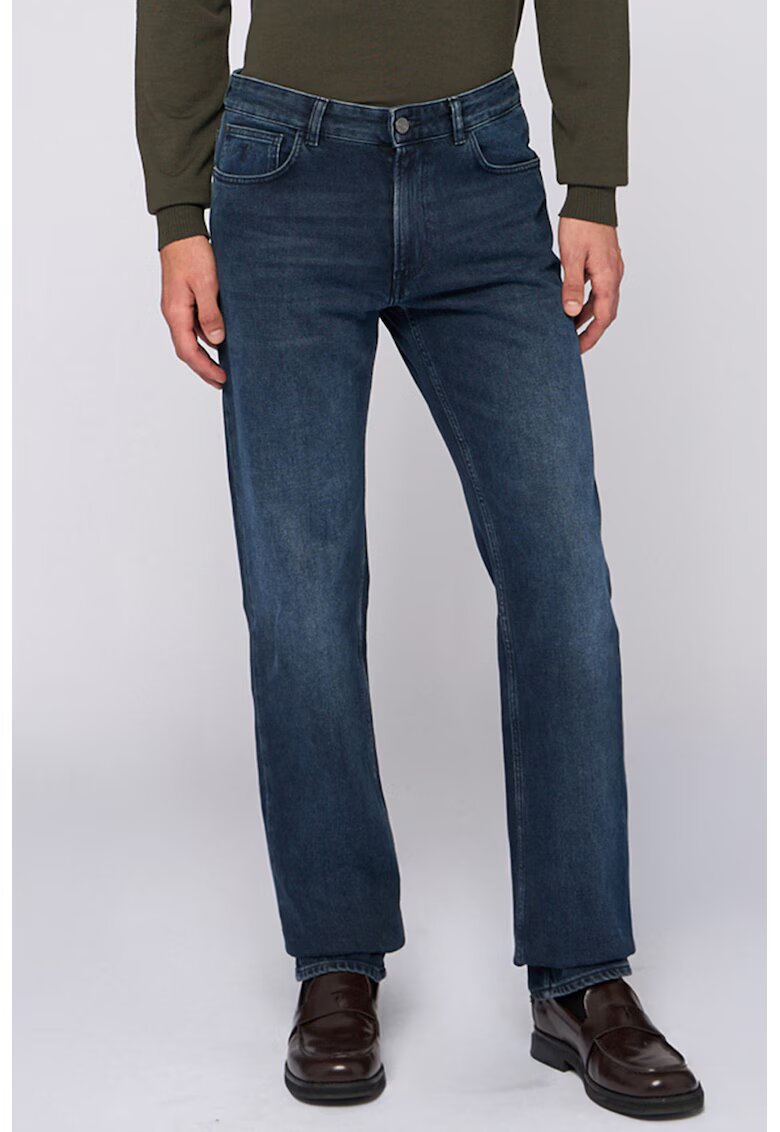 Trussardi Blugi cu croiala dreapta 380 - Albastru inchis