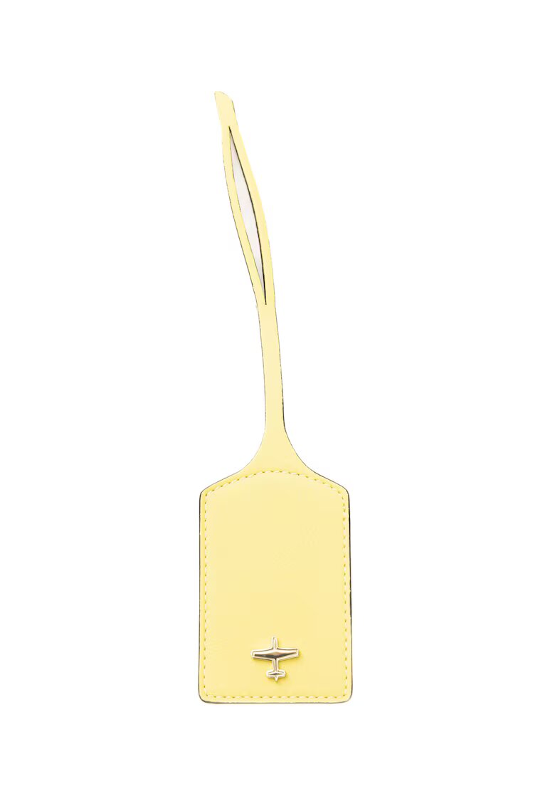 Trussardi Breloc de piele cu detaliu mic cu avion - Maro