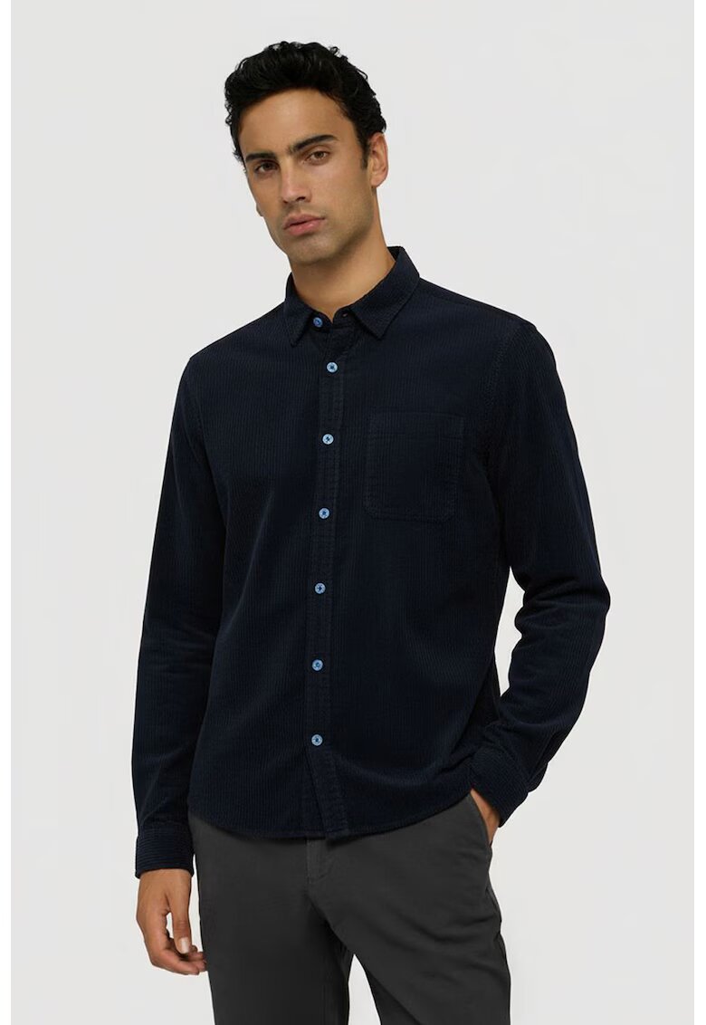Trussardi Camasa uni de bumbac - Negru