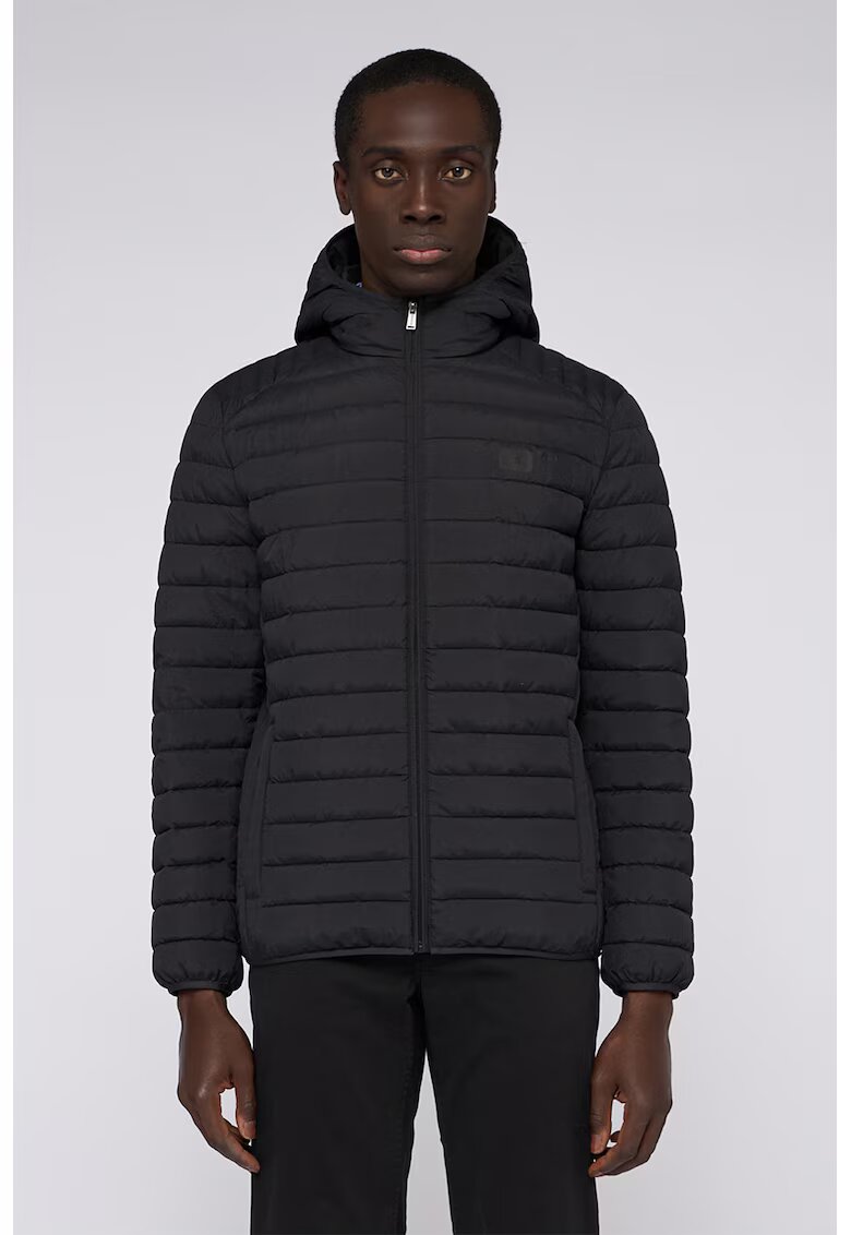 Trussardi Geaca matlasata cu buzunare - Negru