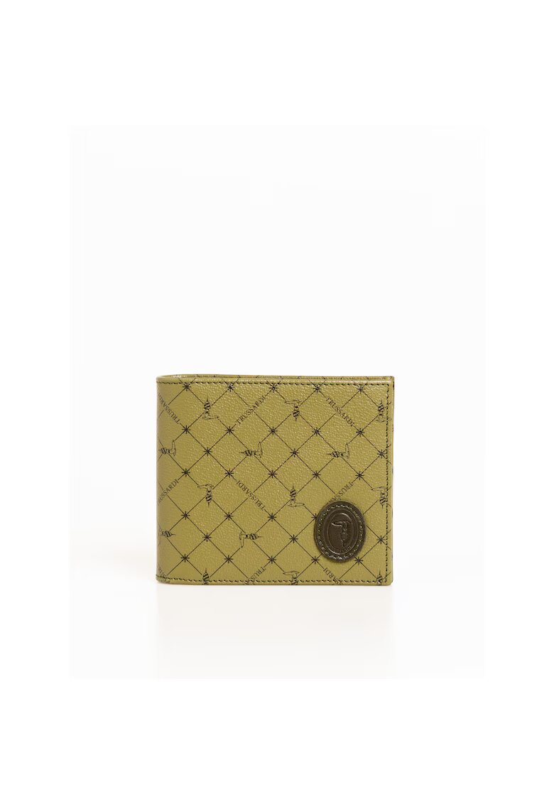 Trussardi Portofel din piele cu model