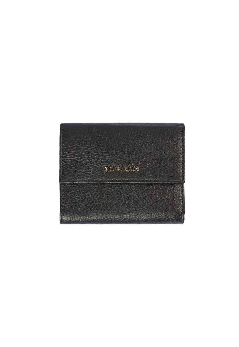 Trussardi Portofel pliabil din piele - Negru