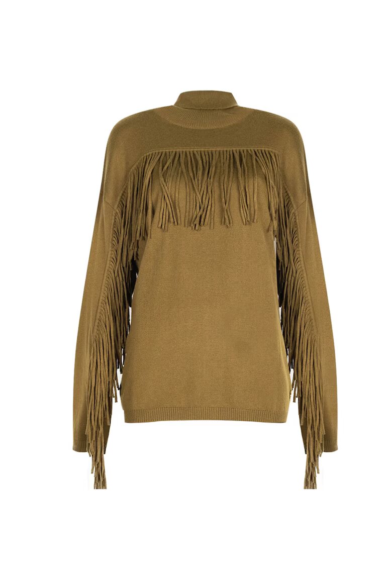 Trussardi Pulover cu franjuri -