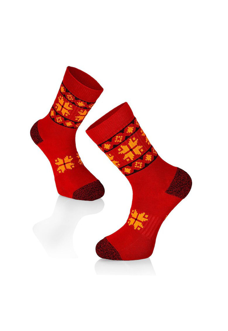 Try To Fly Sosete bumbac Active Lifestyle Socks ETHNO Red