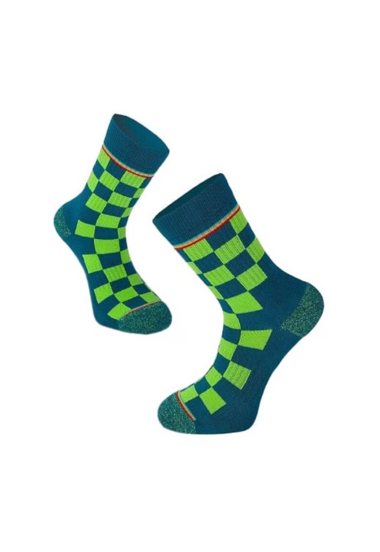 Try To Fly Sosete bumbac Active Lifestyle Socks Squares Verde Petrol