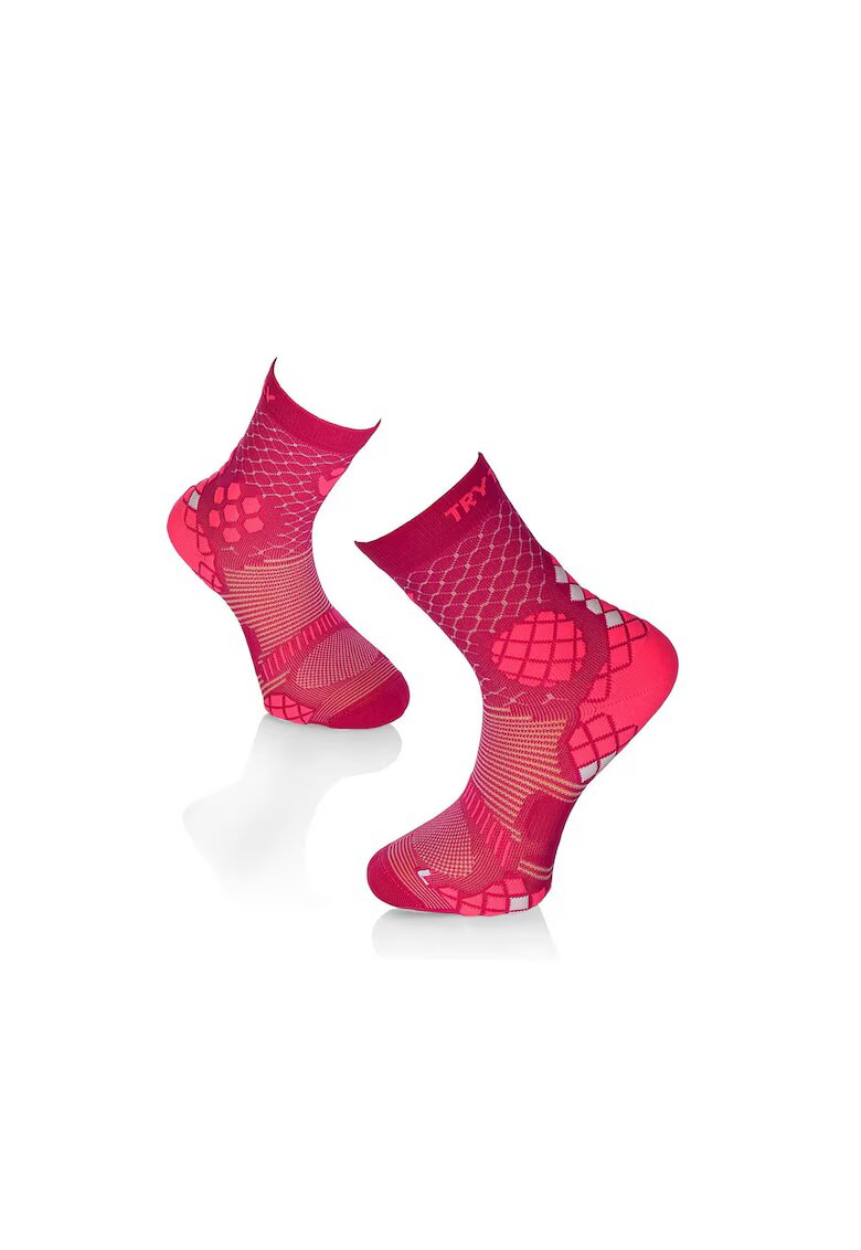 Try To Fly Sosete compresive pentru alergat Dark Pink