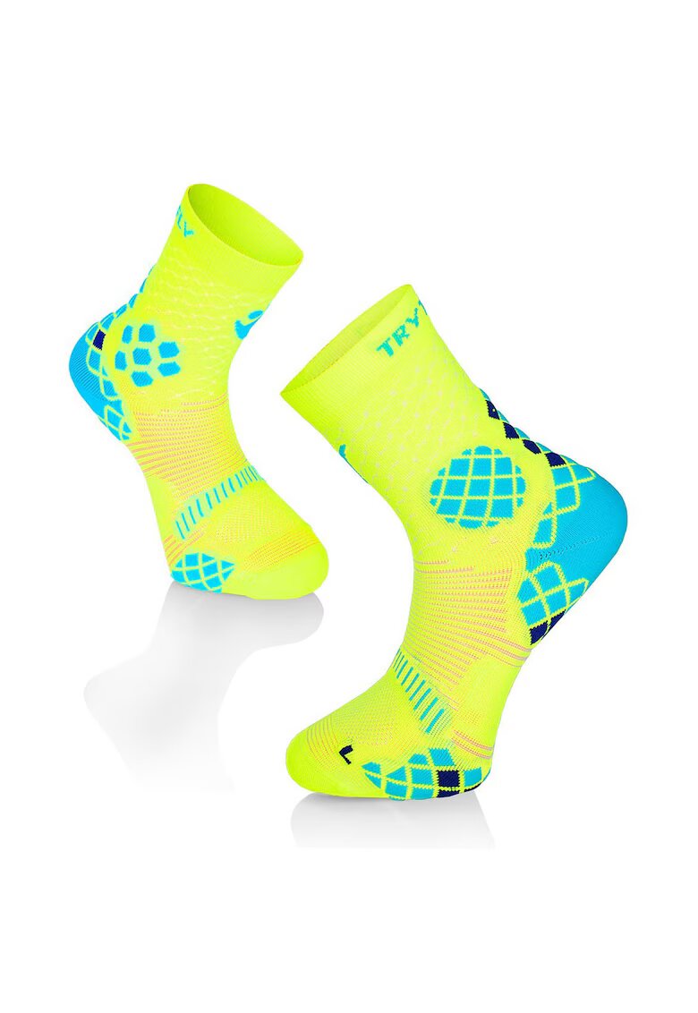 Try To Fly Sosete compresive pentru alergat Yellow