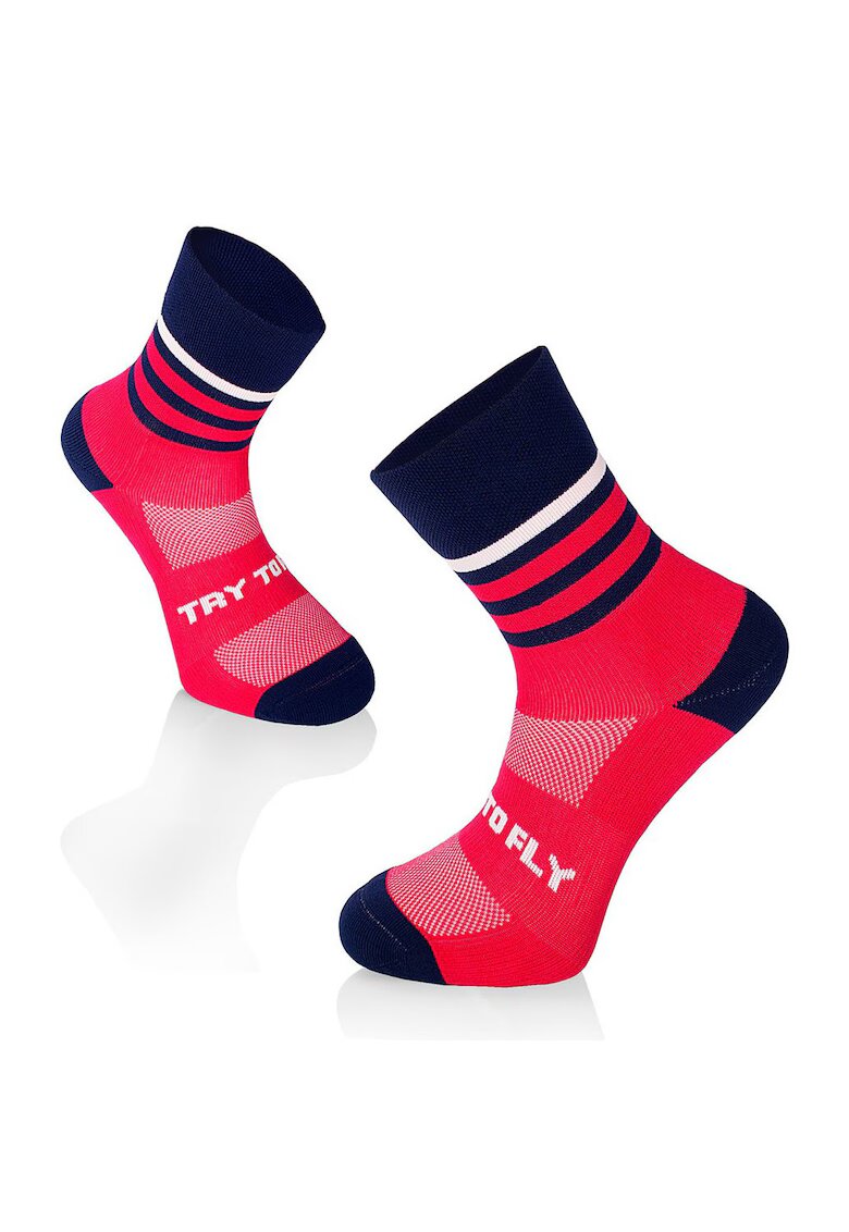 Try To Fly Sosete pentru alergat RUNNING MICROLON SOCKS Fuchsia Dark Blue