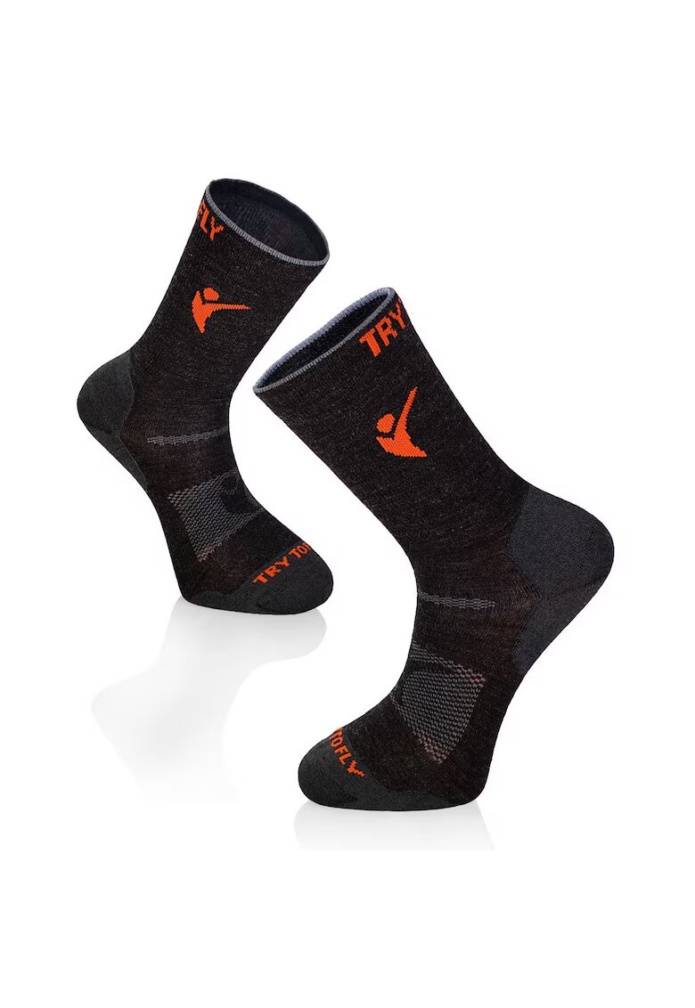 Try To Fly Sosete pentru turism montan - LIGHT HIKING SOCKS Antracit