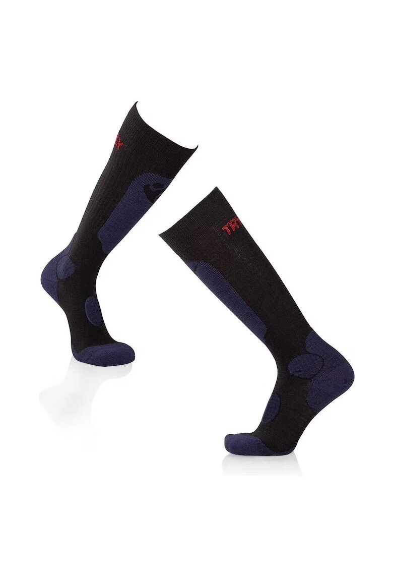 Try To Fly Sosete schi 3/4 lungi lana merino Negru Denim