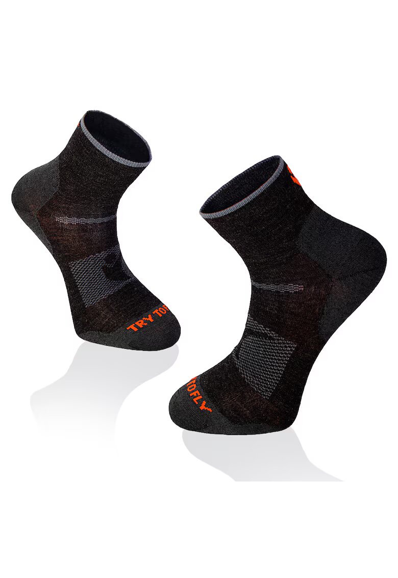 Try To Fly Sosete scurte pentru turism montan - LIGHT HIKING ANKLE SOCKS Antracit