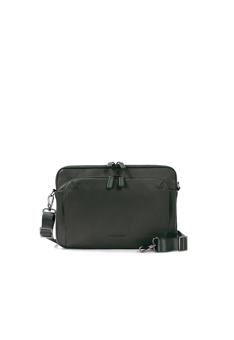 Tucano Geanta unisex piele pentru laptop - Verde englez
