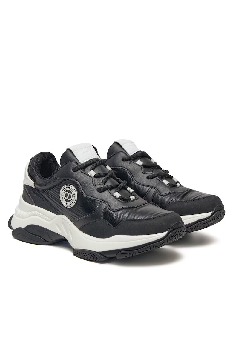 TWINSET Adidasi sport dama 242TGT18C - piele ecologica - negru