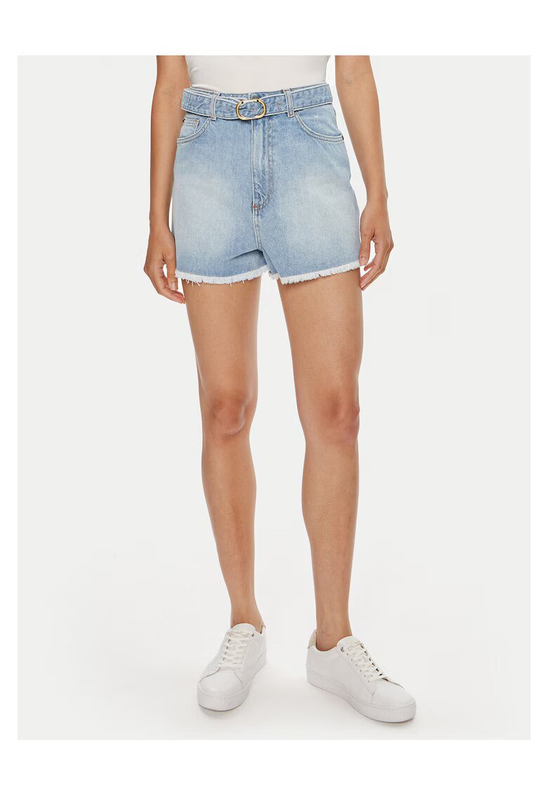 TWINSET Blugi scurti dama - albastru deschis