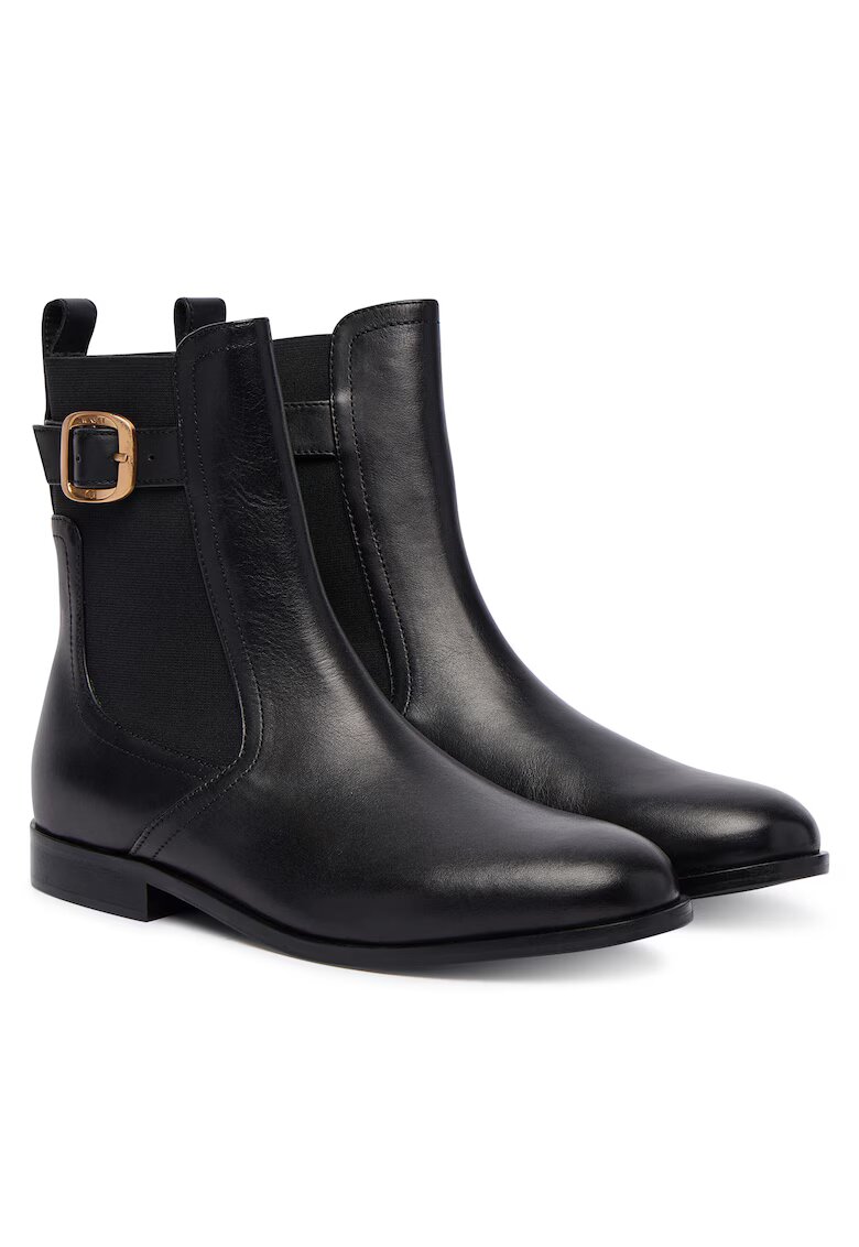 TWINSET Botine dama din piele naturala - Negru