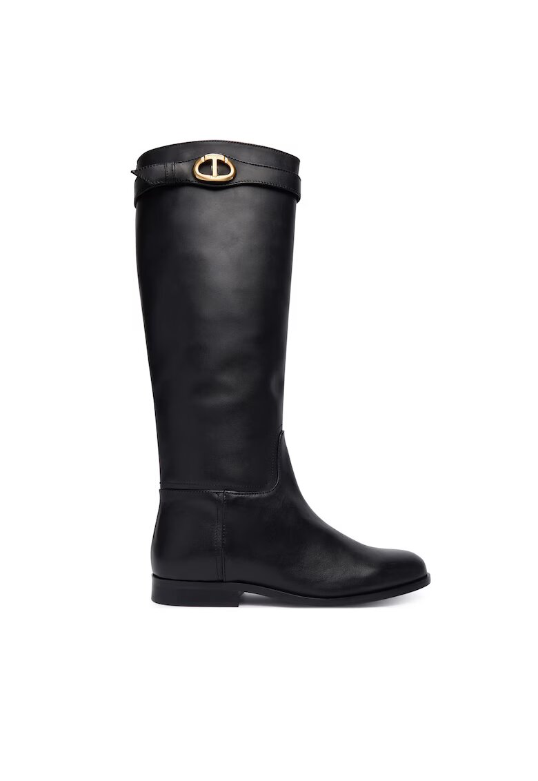 TWINSET Cizme dama - piele naturala - negru 00006 252TCP19C