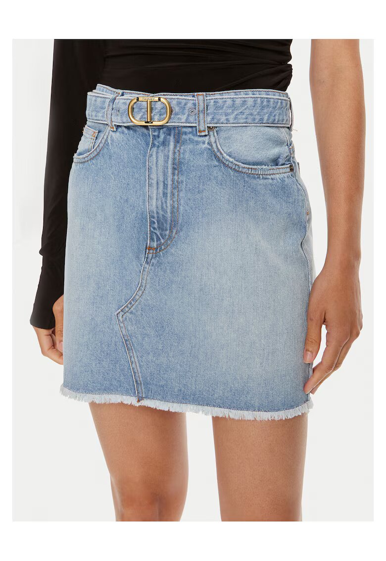 TWINSET Fusta din denim albastru