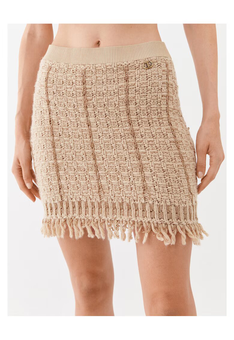 TWINSET Fusta mini dama bej