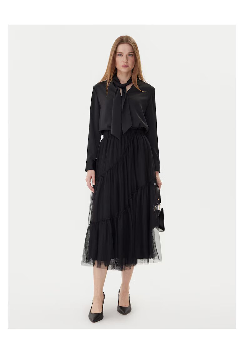 TWINSET Fusta neagra - tul