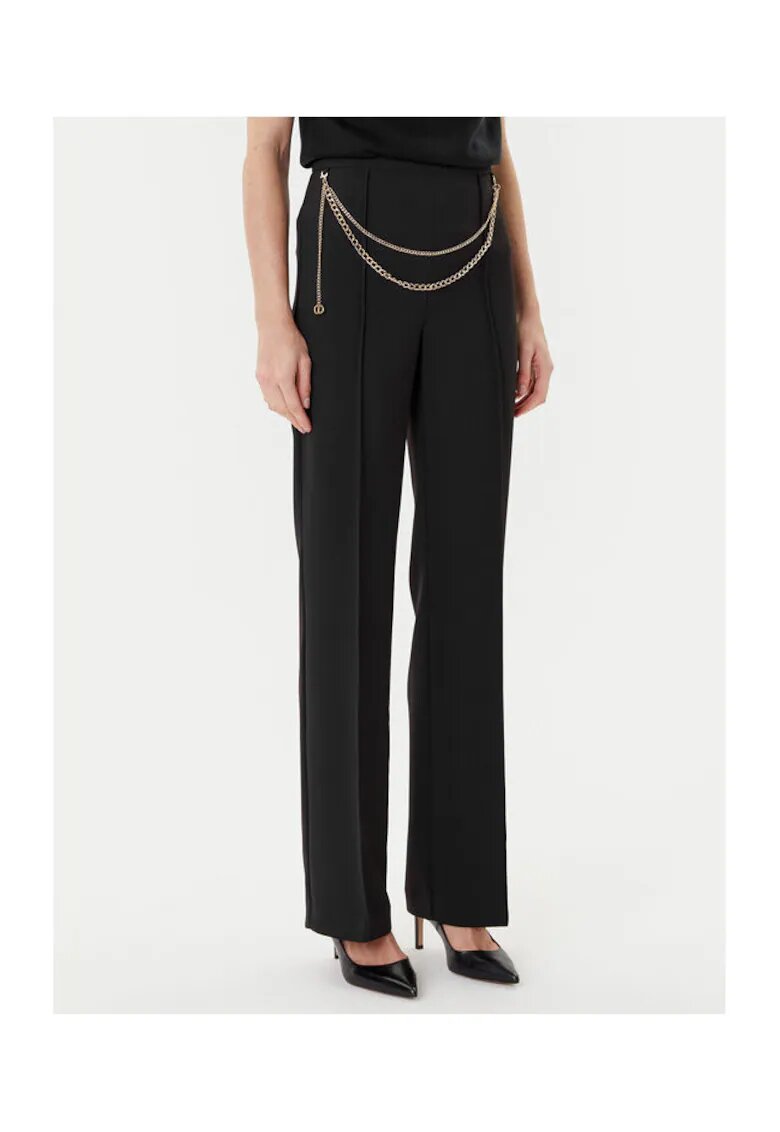 TWINSET Pantaloni dama palazzo - negru