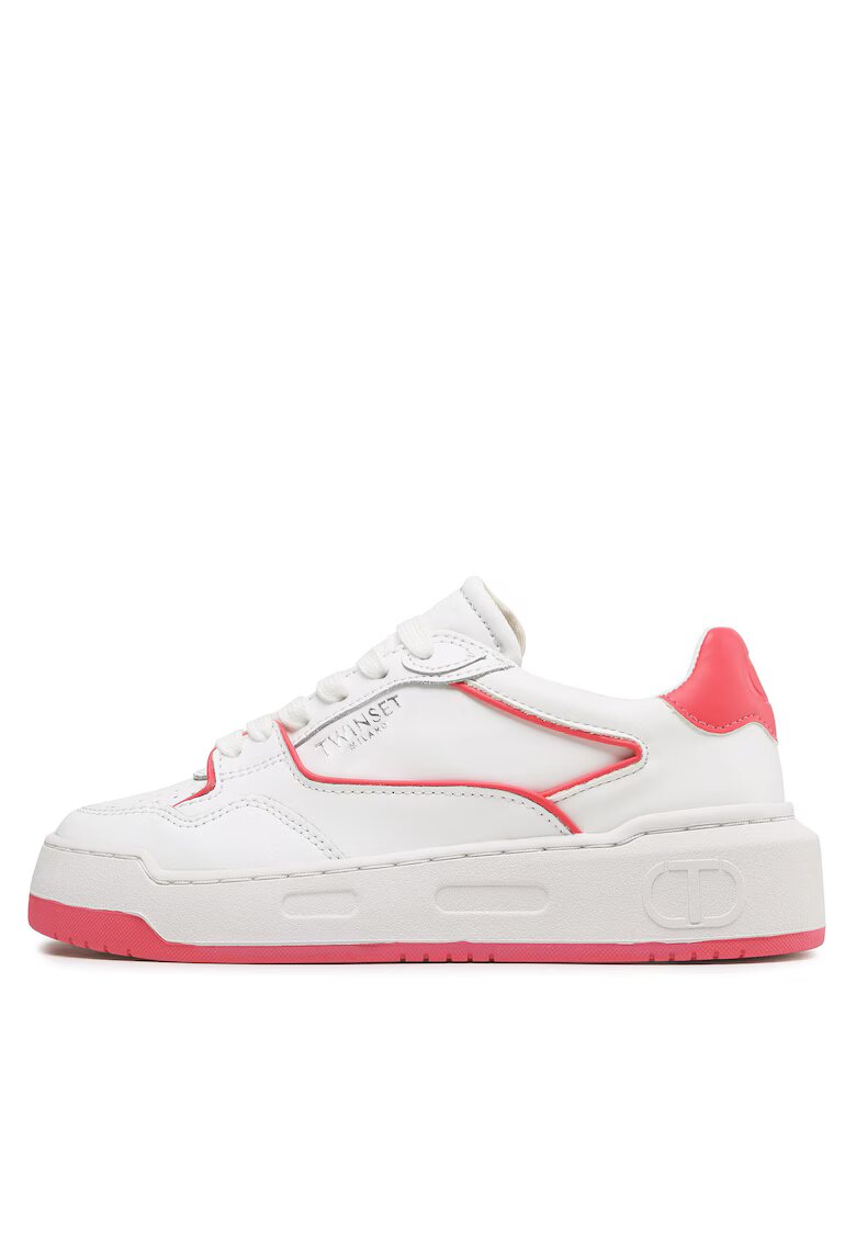 TWINSET Pantofi sport dama - Azelea 00453 - piele ecologica - alb -