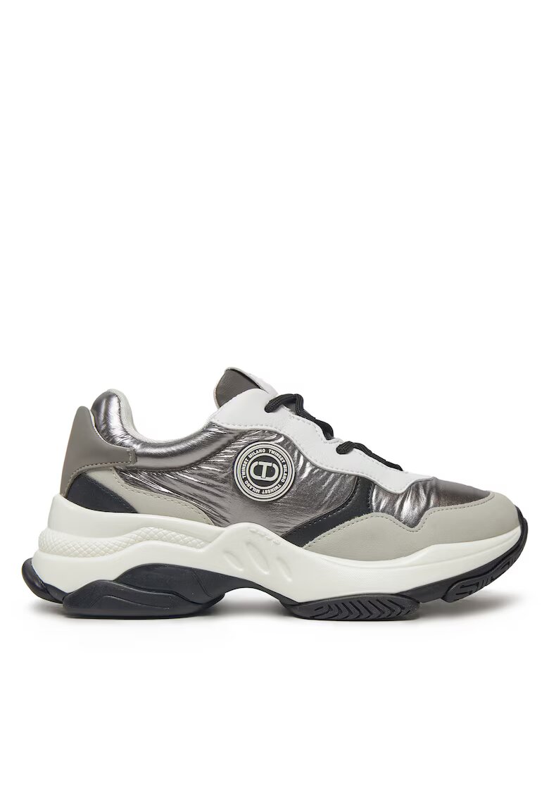TWINSET Pantofi sport dama - Silver - piele ecologica -