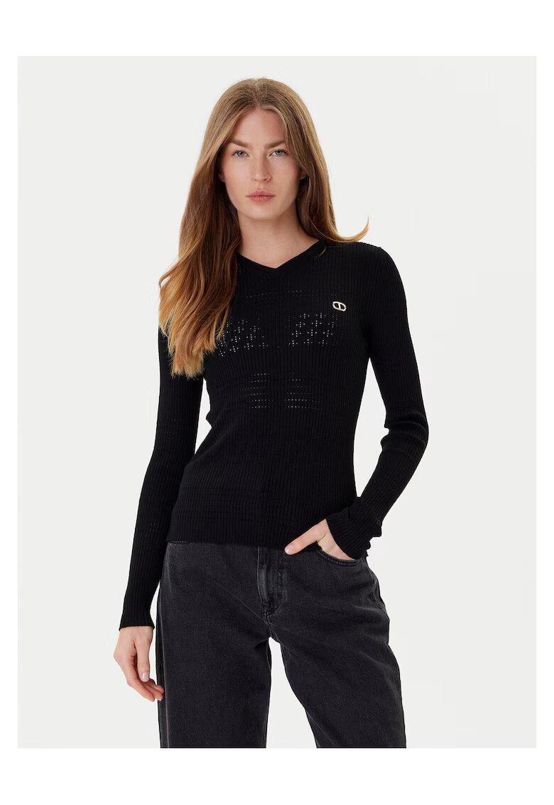 TWINSET Pulover dama - negru - din material de calitate