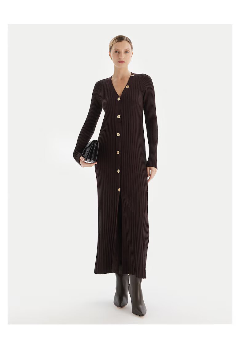 TWINSET Rochie tricotata maro - dama
