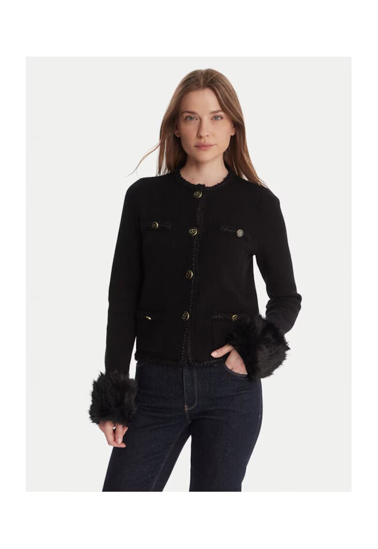 TWINSET Sacou dama negru - fabrica de calitate