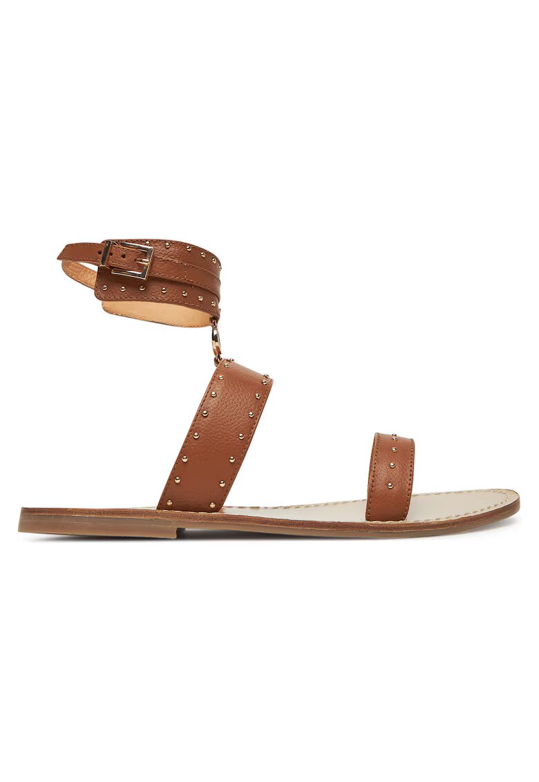 TWINSET Sandale dama - piele naturala - Maro Cuoio